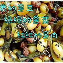 肉末黄豆雪里红
