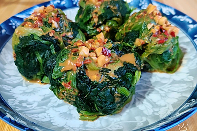 凉拌菠菜