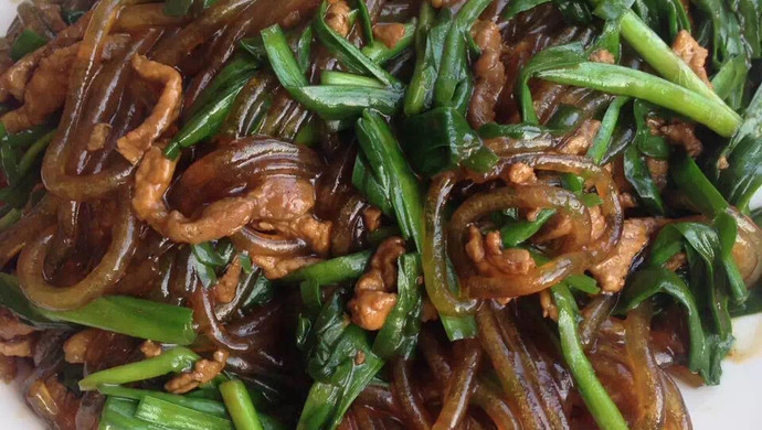 韭菜炒粉条