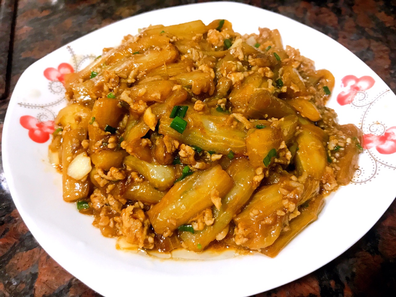 茄子肉末的做法图解8