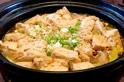 鸡汁葱烧豆腐