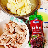 照烧莲藕隔山肉的做法图解3