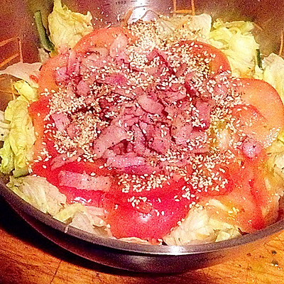 培根蔬菜沙拉