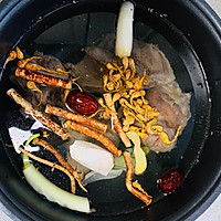五指毛桃虫草花大骨棒汤的做法图解4