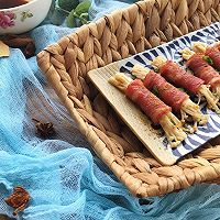 当熏肉遇上金针菇#优思明5.20 我爱0距离#的做法图解9