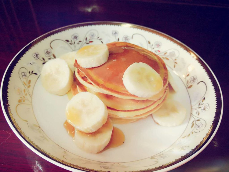 Pancake--香蕉热煎饼的做法