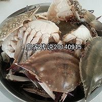 姜葱炒蟹的做法图解3