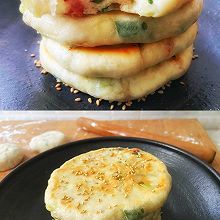 葱油腊肠饼