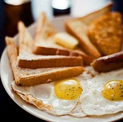 煎蛋美式早餐