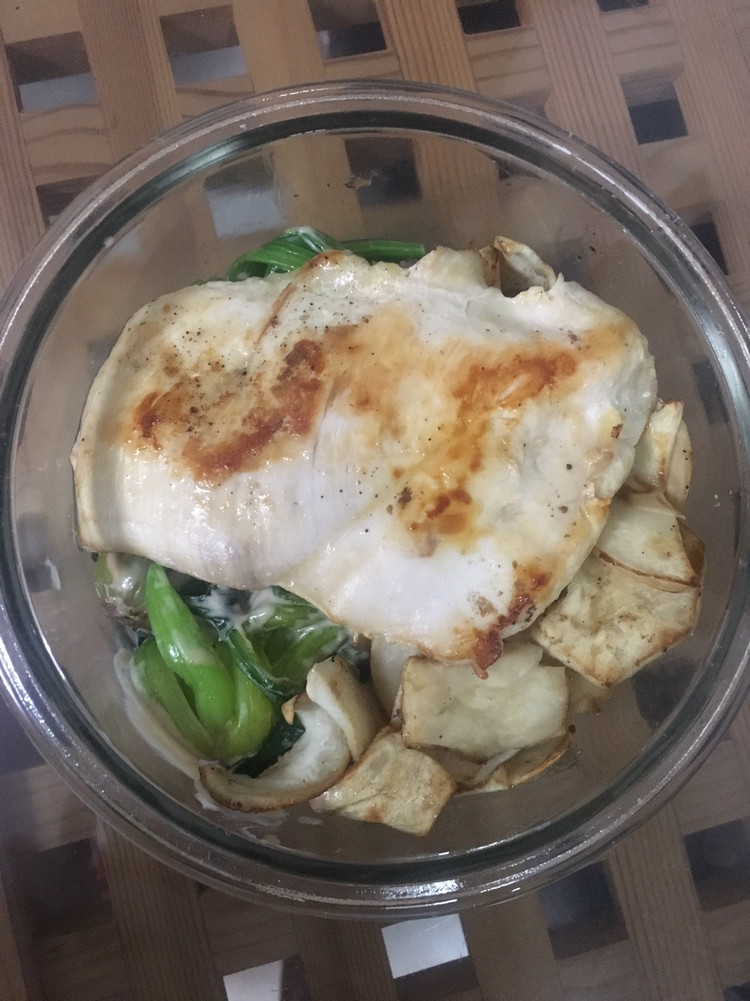 单身瘦身餐……鸡胸肉版的做法