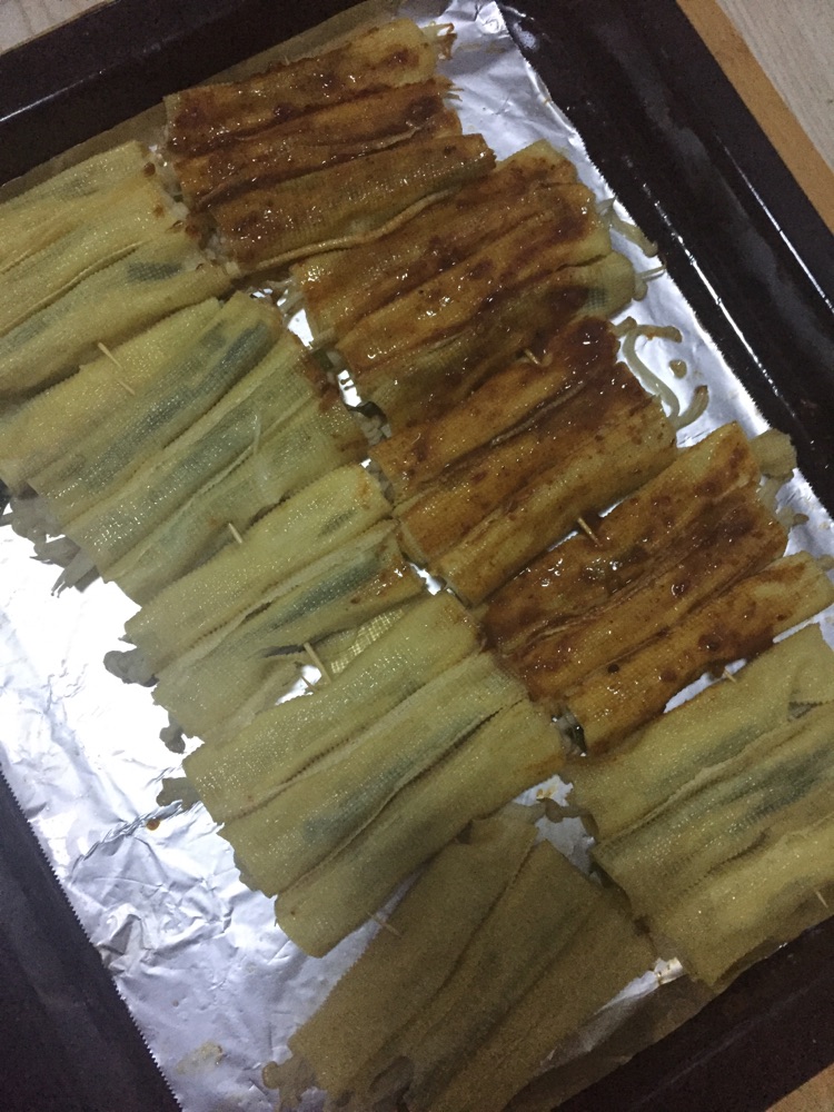 烤干豆腐卷