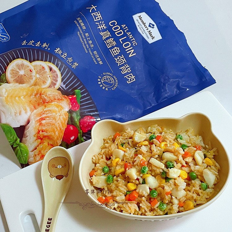 宝宝辅食/时蔬鳕鱼炒饭的做法