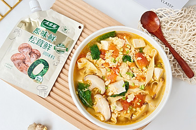 蘑菇番茄豆腐汤