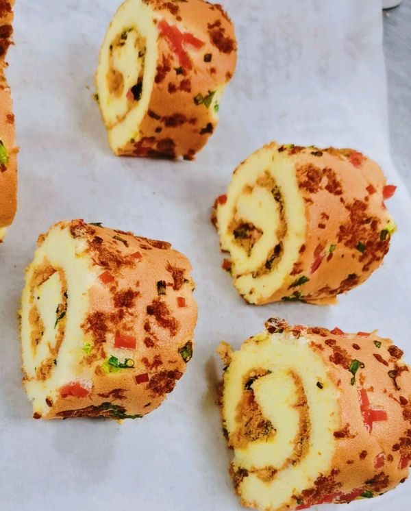 低糖咸味肉松卷