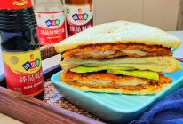#刘畊宏女孩减脂饮食#简易版三明治的做法