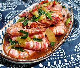 适合小白的快手菜——烧竹节虾的做法