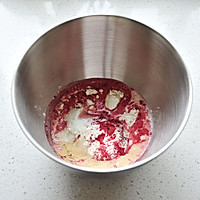 【红曲蔓越莓小面包】——COUSS 厨师机CM-1200出品的做法图解1