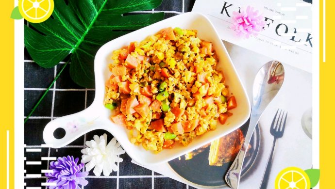 低脂低卡#无米蛋炒饭