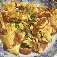 鸡蛋抱火腿肠的做法图解9
