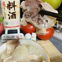 #万物皆可搭#白萝卜搭牛腩牛骨，吃肉喝汤都可以有的做法图解8