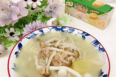 瑶柱蘑菇汤