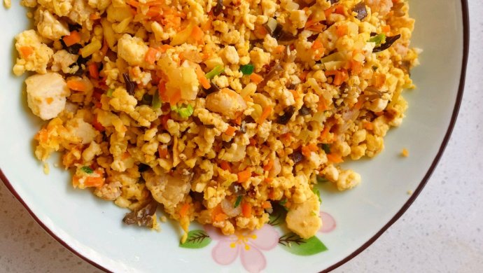 超级简单又好吃的减脂餐之炒豆腐