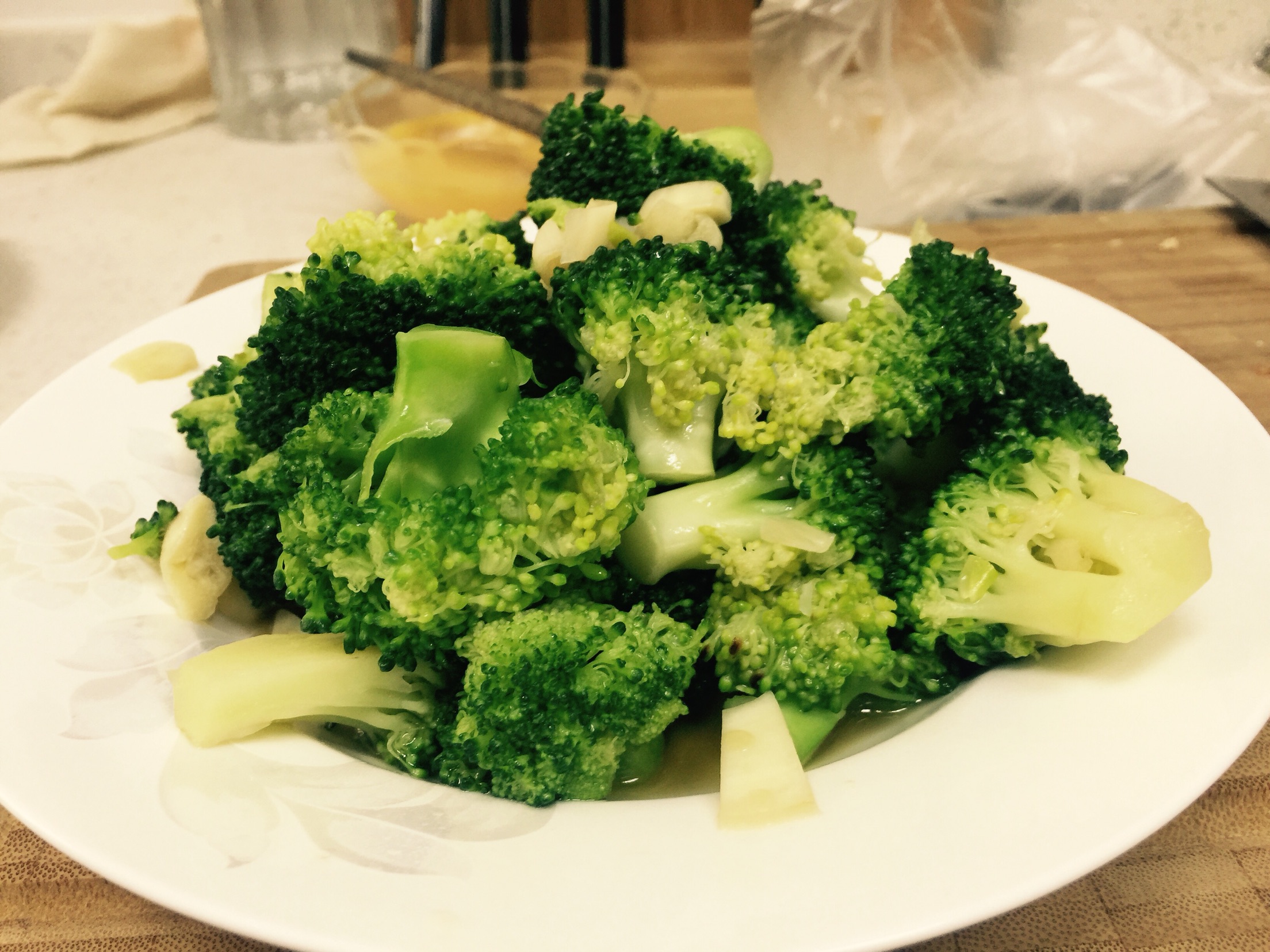 Stir fried broccoli