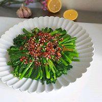 #多力金牌大厨带回家-上海站#凉拌蒜香油菜苔的做法图解7