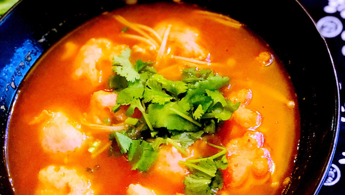 金针菇西红柿滑