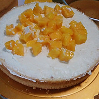 鲜芒果奶油生日蛋糕八寸的做法图解5