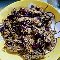 甜脆可口的芝麻紫薯的做法图解7