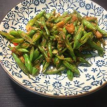 萝卜干炒四季豆