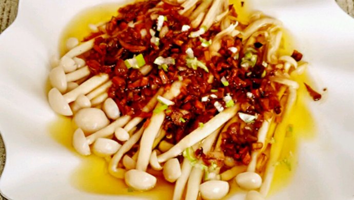 蒜香耗油白玉菇