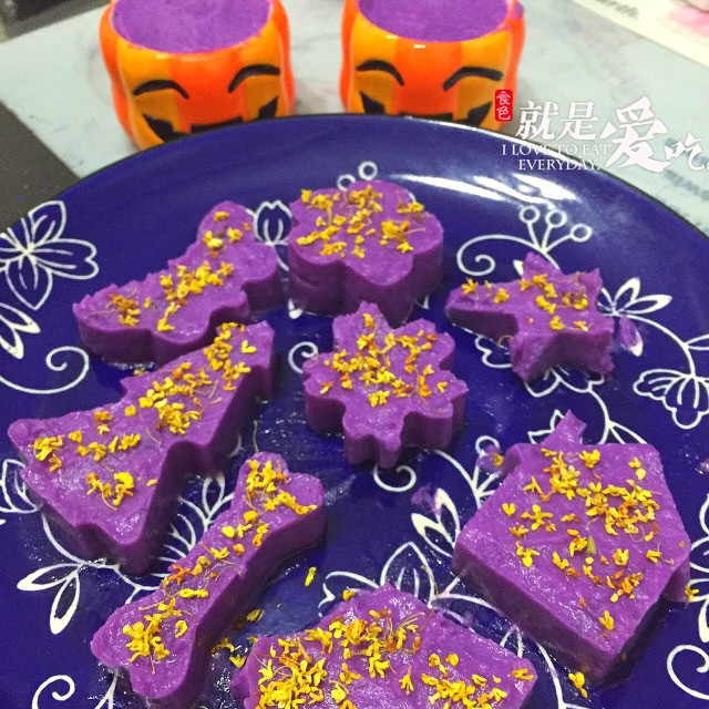 奶香紫山药糕的做法