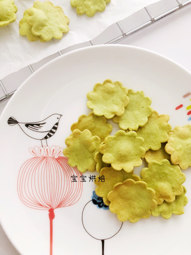 茼蒿脆脆饼干-宝宝辅食零食的做法