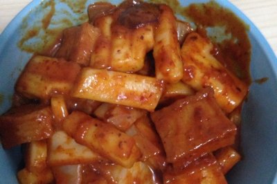 辣白菜炒年糕