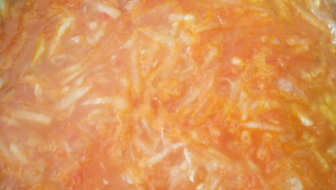 番茄冬瓜丝疙瘩汤