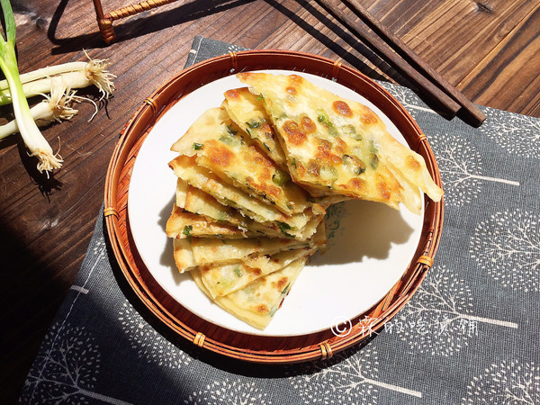 饺子皮版快手葱油饼