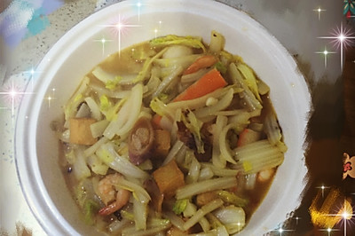 海鲜炖白菜