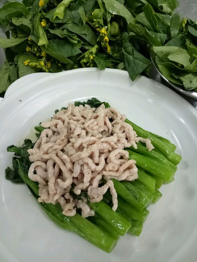 肉丝扒椒菜的做法