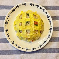 向日葵菠萝蛋包饭的做法图解4