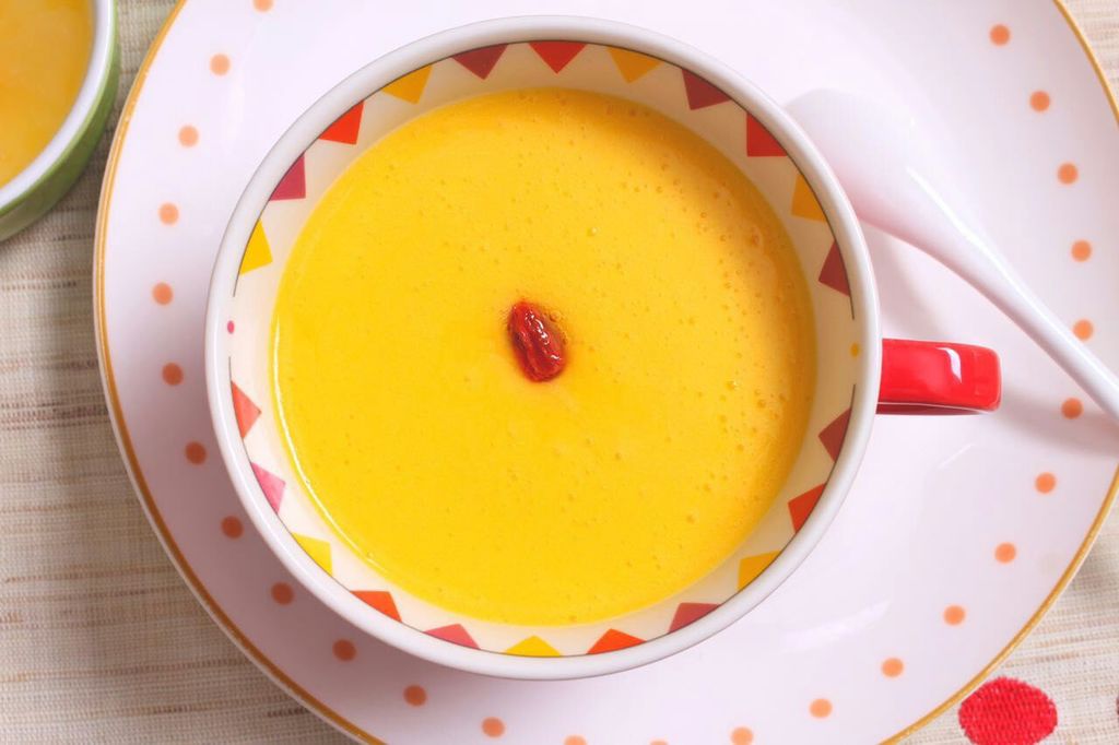 Pumpkin and tremella soup baby healthy recipe