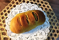 抹茶红豆沙面包的做法
