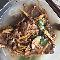 爆炒猪肝汤面的做法图解3