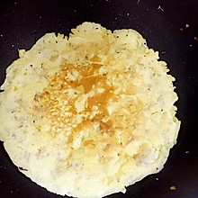 香菇肉泥鸡蛋饼