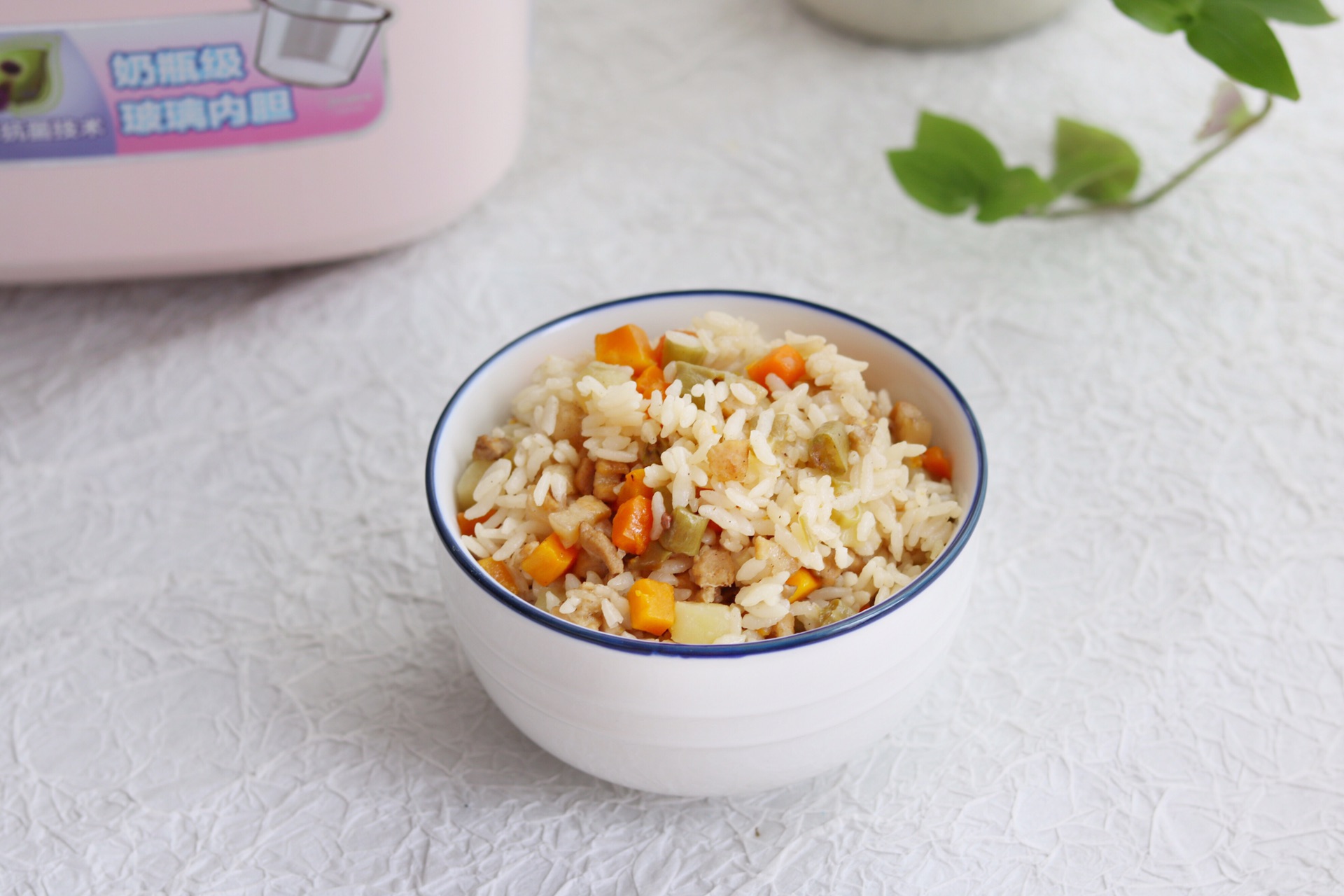 Stewed rice with streaky pork