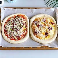 两款自制厚底披萨的做法图解9