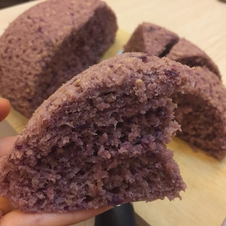 紫薯燕麦发糕的做法