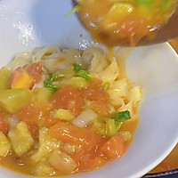煎茄子荆芥汤面的做法图解8