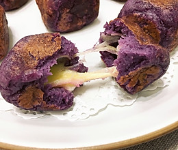 拉丝紫薯芝士小方的做法